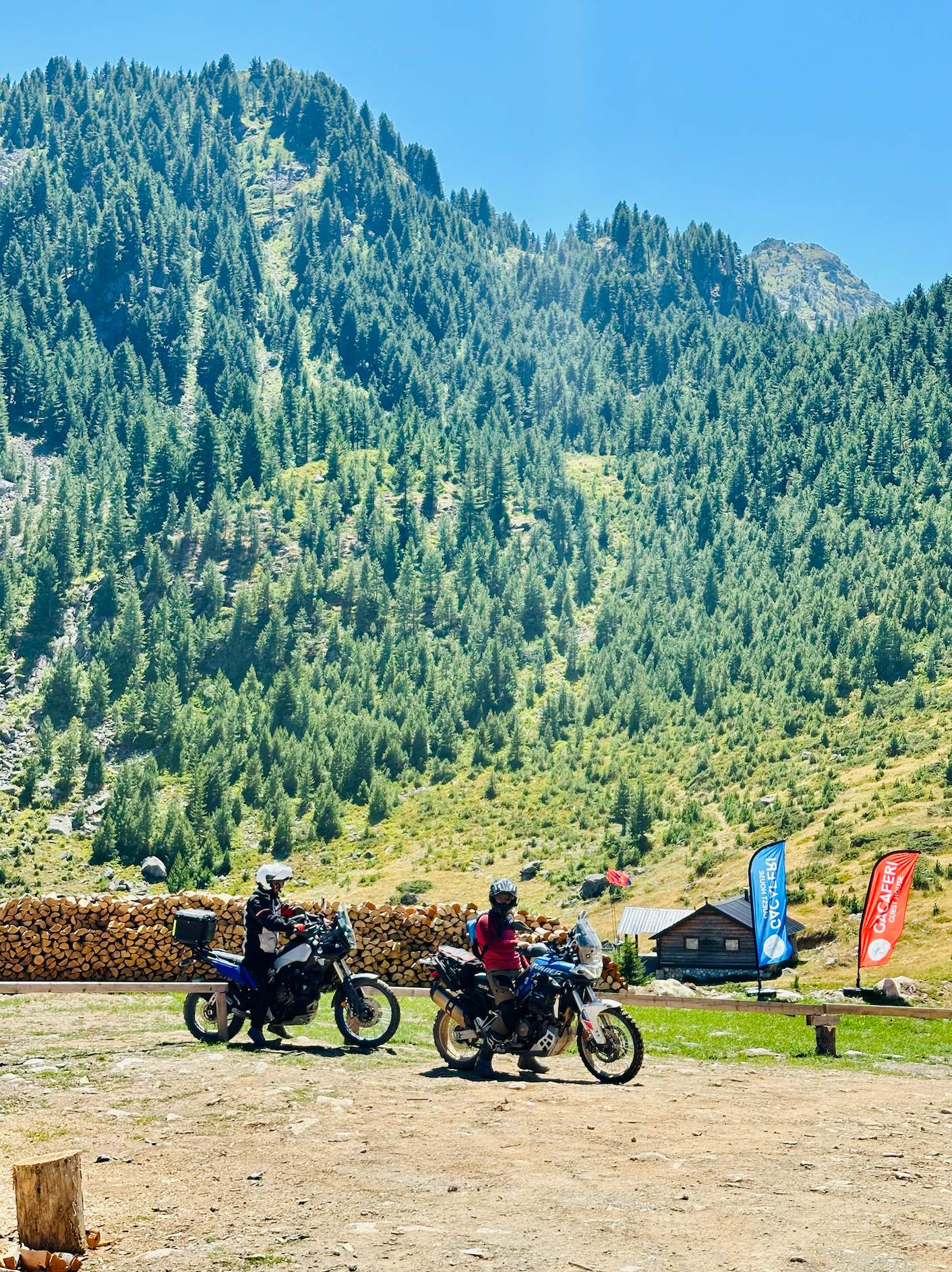 Enduro motorcycle rider on rocky Kosovo mountain trail — Throttle Therapy 3-day tour