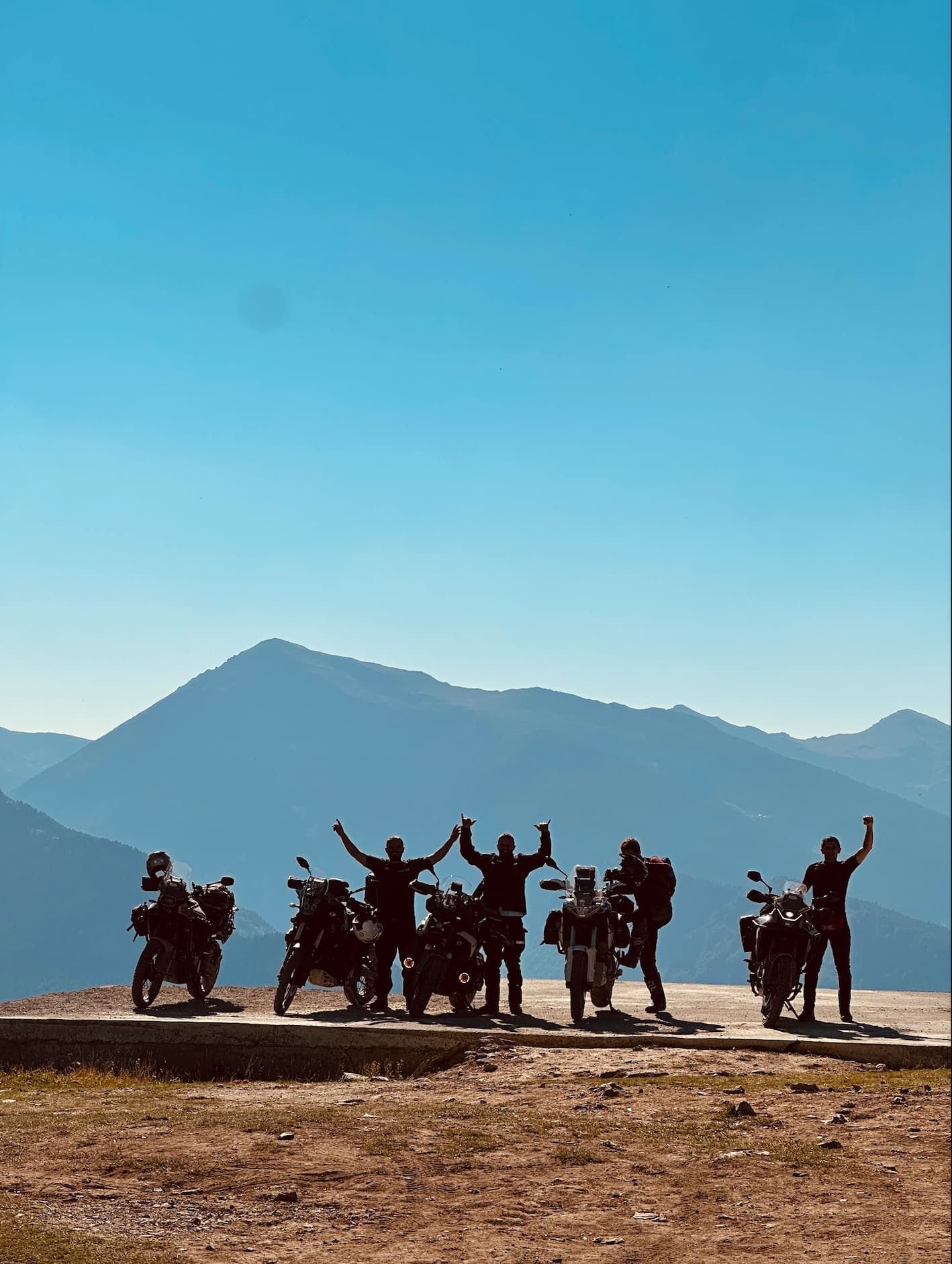 Kosovo mountain terrain on the Trans Euro Trail
